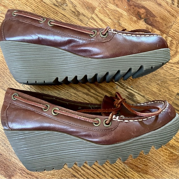 Vintage ‘90s Bass Easthampton Platform Wedge real leather, sz 8 - Picture 9 of 10